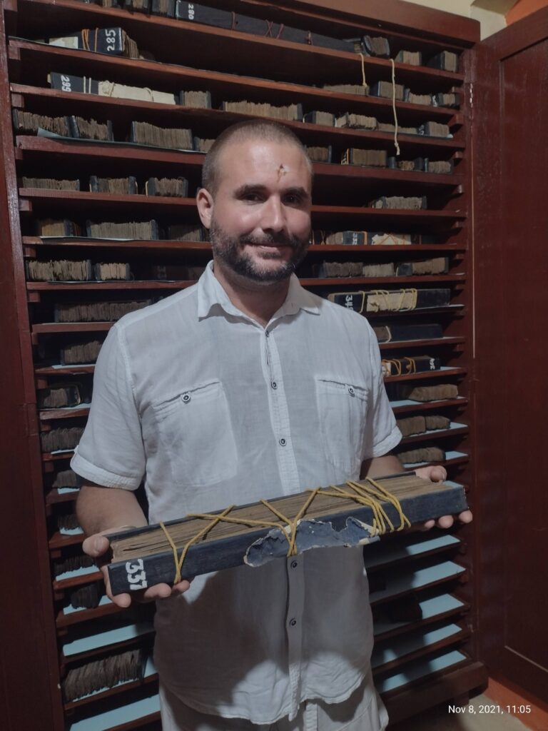 Stephan in Palmblattbibliothek