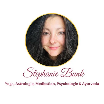 Stephanie Bunk — yoga and Vedic astrology, portrait logo