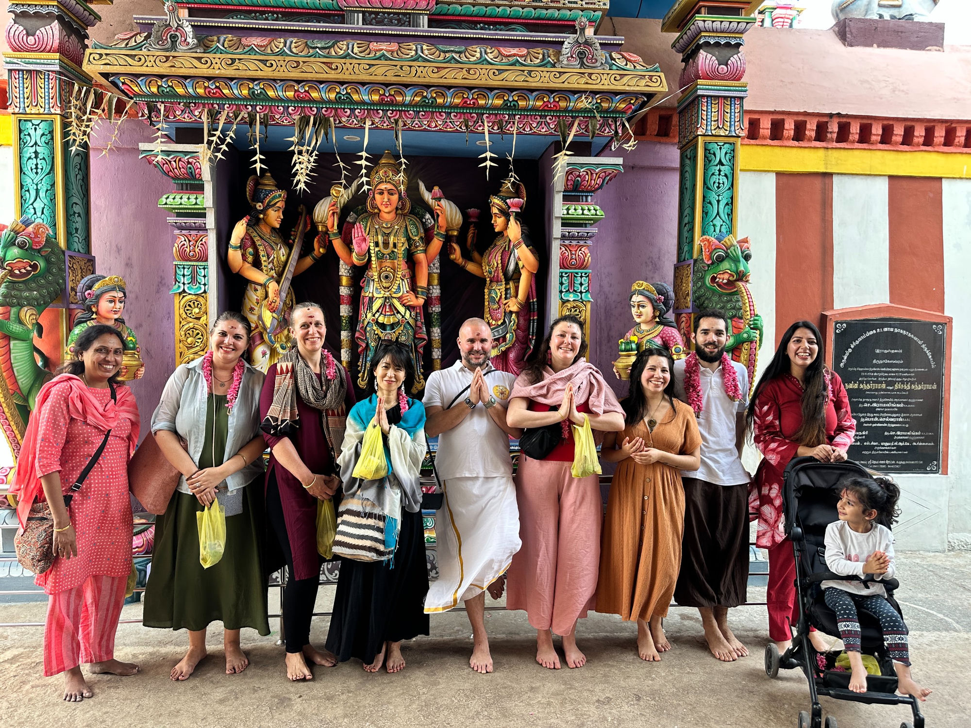 Group at shrine