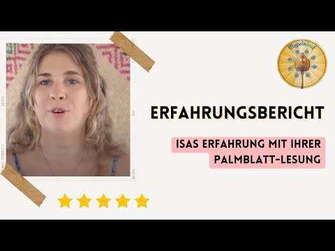 Kundenstimme — Erfahrungsbericht zur Palmblattlesung bei Mypalmleaf (Video)