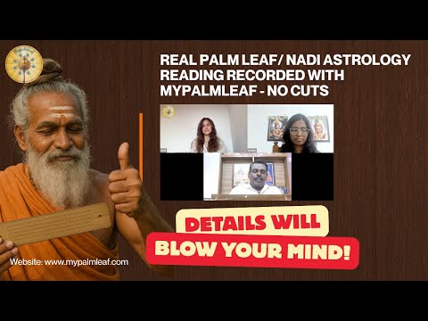 Video thumbnail: a recorded real Nadi palm leaf astrology reading session