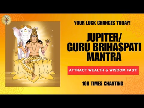 Video thumbnail: Jupiter Guru Brihaspati mantra for wealth and wisdom